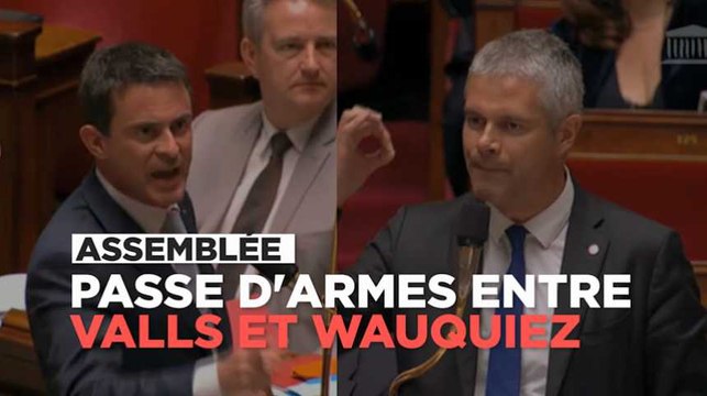 Etat d'urgence : passe d'armes entre Valls et Wauquiez à l'Assemblée