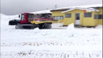 Davraz Kayak Merkezi'nde Kar Kalınlığı 25 Santimetreye Ulaştı