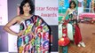 Adah Sharma wears a fusion saree designed by Satya Paul at Star Screen Awards 2018 | FilmiBeat