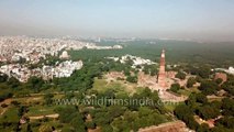 Aerial journey of Mehrauli - Discovering Qutub Minar