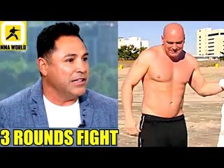 Dana White and Me inside the ring for 3 Rounds on May 5 2019 Lets Do it-Oscar de la hoya,Lee,Usman