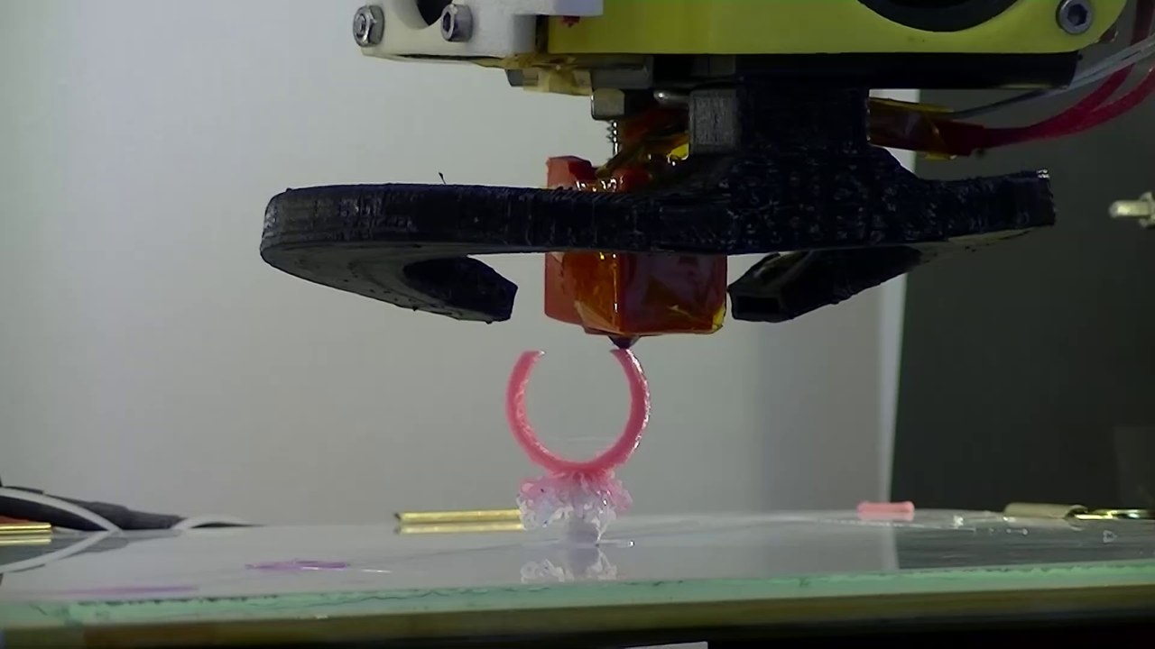 PomPom and flower ring . single extruder . multi colors . anet a8