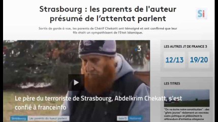 Attentat à Strasbourg : les proches de Cherif Chekatt parlent