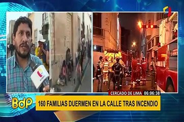 Más de 150 familias resultaron afectadas por incendio en edificio de jirón Caylloma