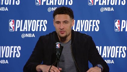 Klay Thomson postgame conference   Spurs vs Warriors Game 5   April 24, 2018   NBA Playoffs