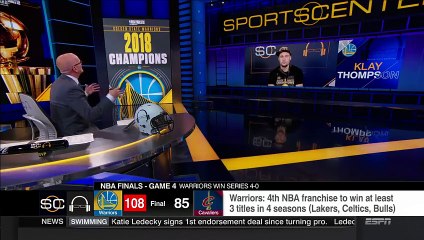 Klay Thompson Postgame interview   Warriors vs Cavs Game 4   June 8, 2018   NBA Finals