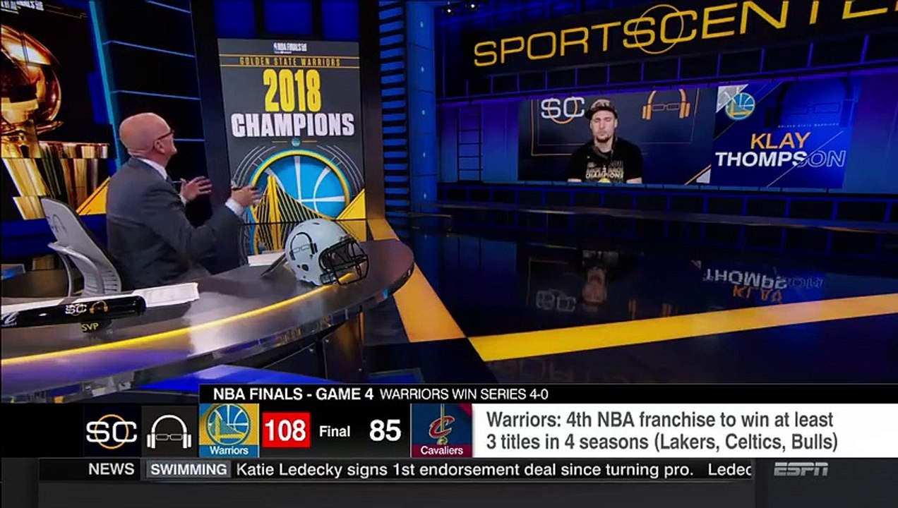 Klay Thompson Postgame interview   Warriors vs Cavs Game 4   June 8, 2018   NBA Finals