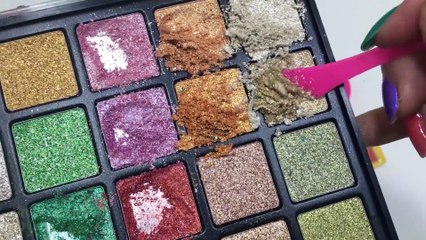 How to make Butter Slime in a Bag! Mixing Eyeshadow into Butter Slime! Satisfying Slime s !