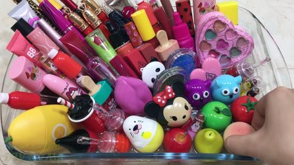 MIXING MAKEUP INTO CLEAR SLIME ! MOST SATISFYING SLIME VIDEOS