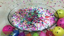 MIXING MAKEUP AND FLOAM INTO GLOSSY SLIME ! RELAXING SLIME WITH BALLOONS
