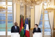 Conférence de presse d'Emmanuel Macron avec Roch Marc Christian Kaboré, Président du Burkina Faso