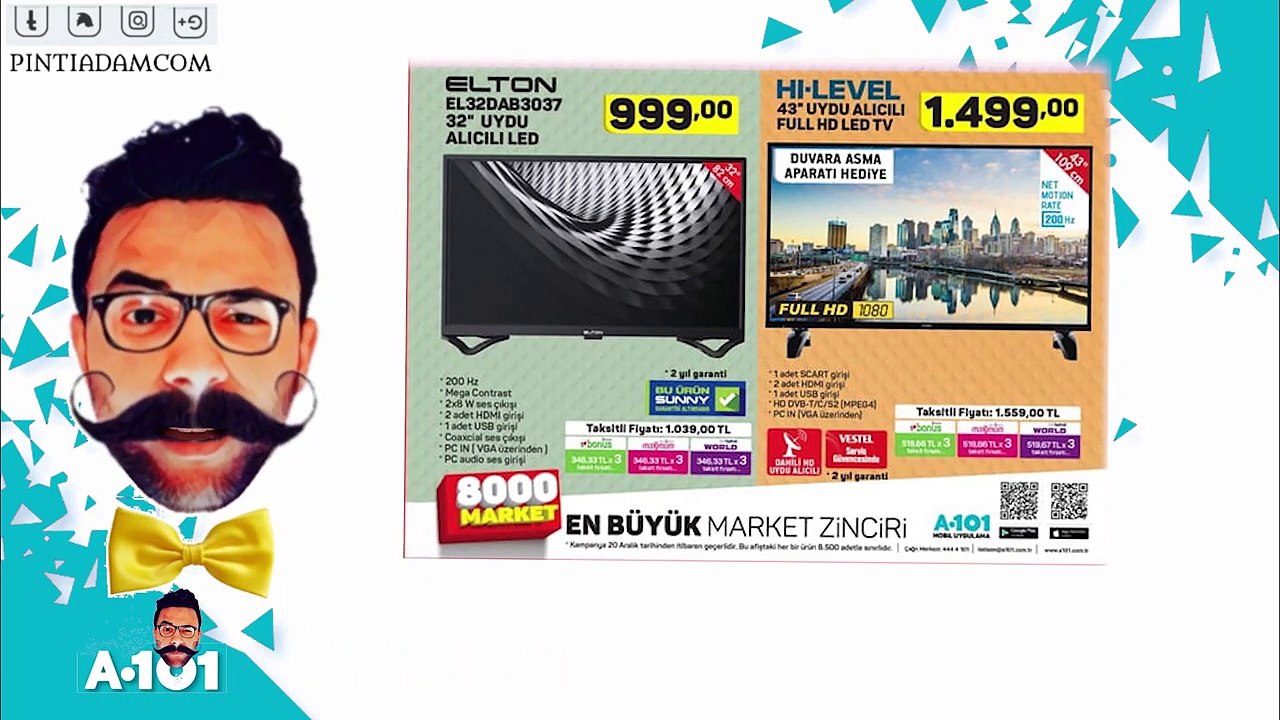 A101 Hi-Level 43HL560 43 inch FHD Uydu Alcl LED TV - PINTI AKTUEL INCELEME -
