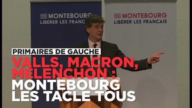 Peureux , bravache , diviseur : Montebourg tacle Macron, Mélenchon et Valls à son meeting de Dijon
