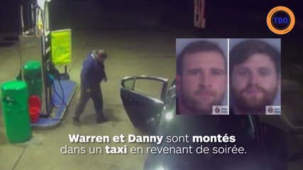 Des pyromanes mettent le feu à un taxi à une station-essence !