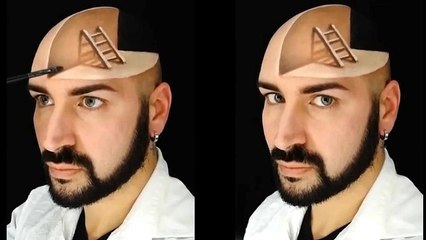 Video | Üç boyutlu makyaj sihirbazı: İtalyan sanatçı Luca Luce'nin çizimleri