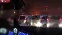 Başakşehir'de araç yangını
