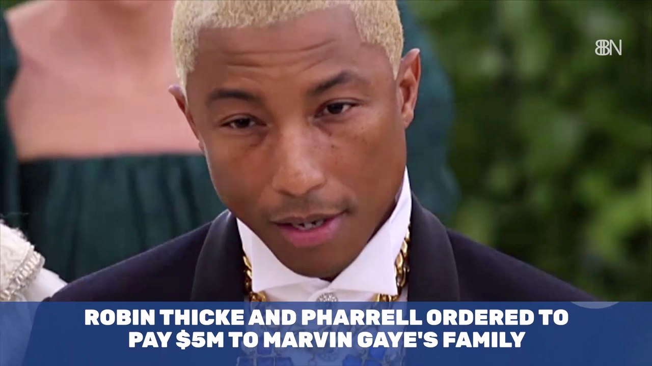 Marvin Gaye Family Scores Major Judgement Against Pharrell And Robin Thicke