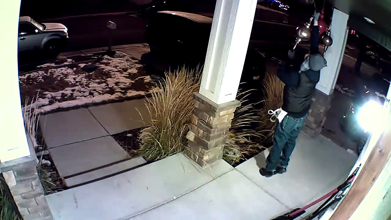 Ornament Thief Caught on Camera