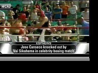 Vai Sikahema Knocking out Jose Canseco