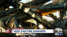 Gilbert family warning of dangers of vent fans after home goes up in flames