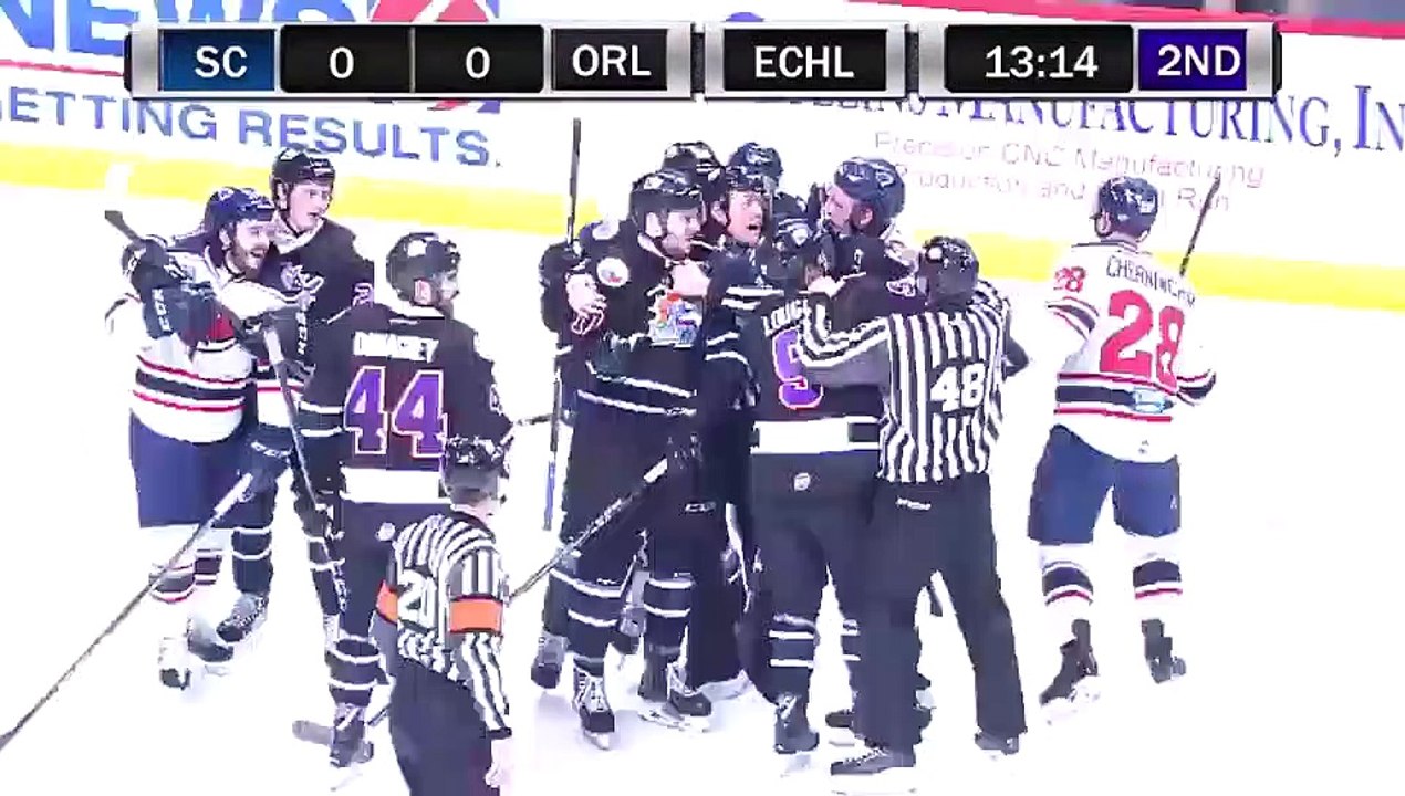ECHL South Carolina Stingrays 5 at Orlando Solar Bears 2