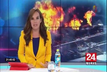 Reportan incendio de grandes propociones en refinería de Manguinhos en Brasil
