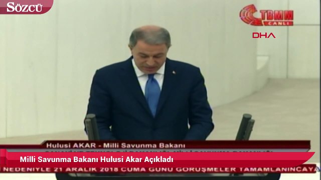 Milli Savunma Bakanı Hulusi Akar: Sincar'ın yeni bir Kandil olmasına asla müsaade edilmeyecektir
