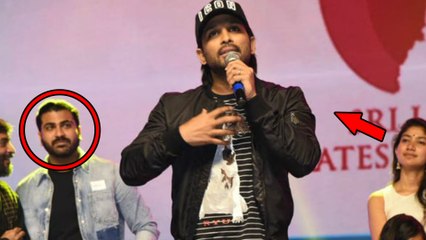 Video herunterladen: Allu Arjun Warning Speech At Padi Padi Leche Manasu Pre Release Event | Filmibeat Telugu