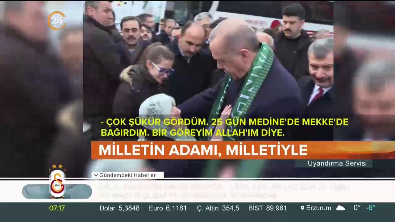 Vatandaşla sohbet etti