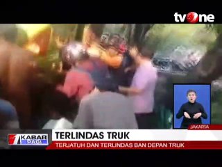 Penyelamatan Dramatis 2 Pemotor yang Terlindas Truk