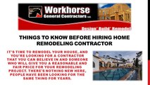 Things To Know Before Hiring Home Remodeling Contractor