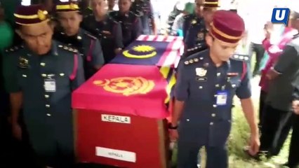 Ketibaan jenazah anggota bomba
