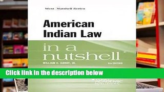 New E-Book American Indian Law in a Nutshell (Nutshell Series) Full access
