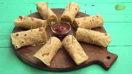 పిల్లలకి ఎంతో ఇష్టమైన చపాతీ ఎగ్ రోల్ ఫ్రాంకీ | Egg Frankie Roll Recipe - How To Make Egg Frankie