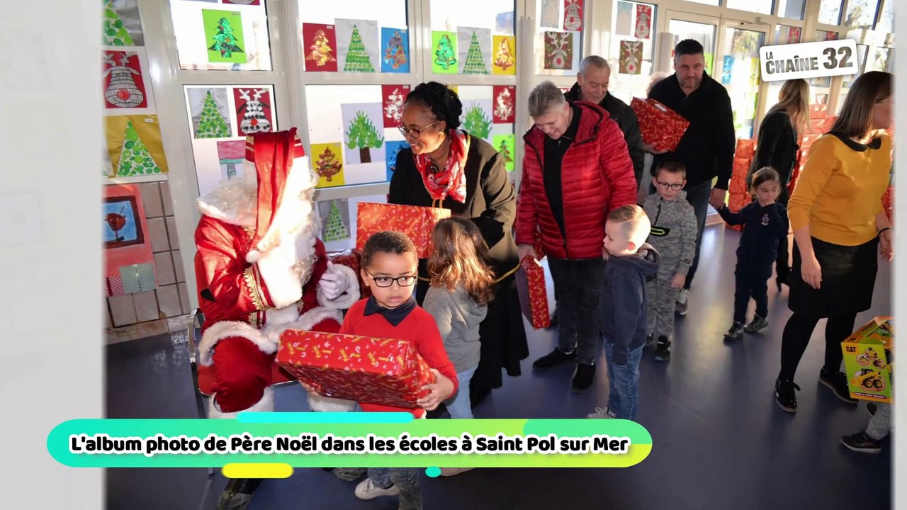 L'album photo de Père Noël dans les écoles à Saint Pol sur Mer