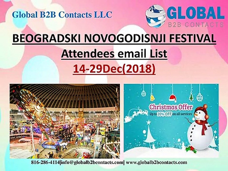 BEOGRADSKI NOVOGODISNJI FESTIVAL Attendees email List