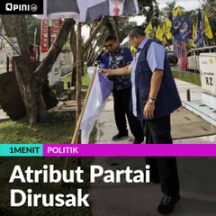#1MENIT | Atribut Partai Dirusak