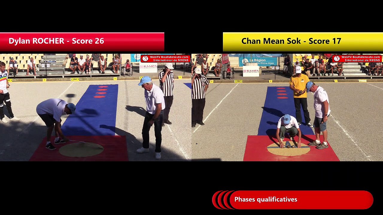 Nyons 2018, Tir de précision phases qualificatives avec deux Champions du Monde : Dylan ROCHER et Chan Mean SOK