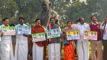 AIADMK protests against construction of dam across Cauvery | OneIndia News