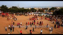 Rajasthan  famous Pushkar Camel Fair as seen from the sky