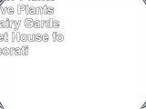 OULII Flower Plants Pot Creative Plants Pot Mini Fairy Garden and Sweet House for