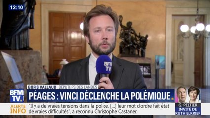 Péages gratuits: Pajot (RN) et Vallaud (PS) jugent "scandaleuse" et "grotesque" la demande de régularisation de Vinci
