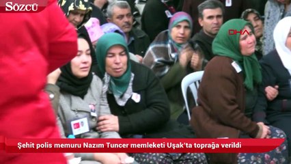 Uşak şehidini uğurladı