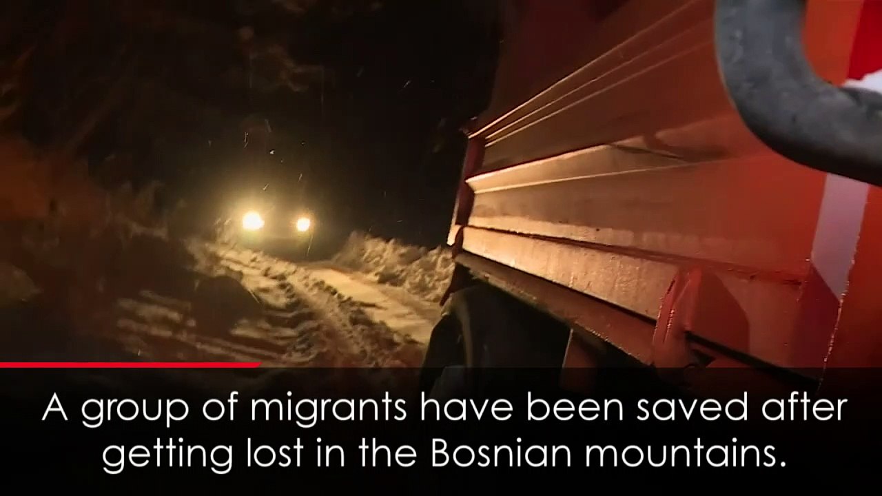 Migrants rescued from major snow storm in Bosnia