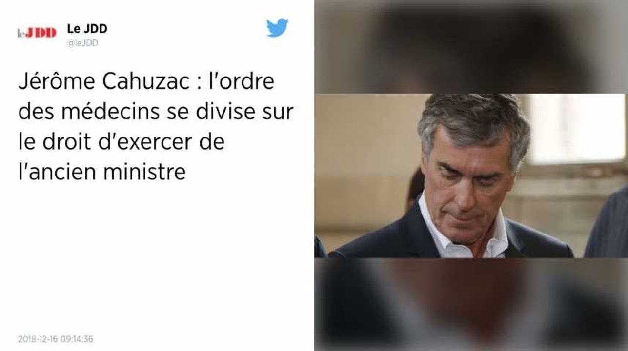 Jérôme Cahuzac veut exercer comme généraliste en Corse, le Conseil national de l’Ordre saisi.