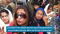 Women activists protest against Neelum-Jhelum power project in PoK