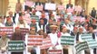 Samajwadi Party protests in UP's Lucknow for agrarian crisis, unemployment
