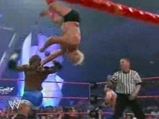 (WWE) - 3 vs 3 - Triple H & Ric Flair & Batista vs Randy Ort