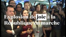 Législatives 2017 : explosion de joie à la République en Marche