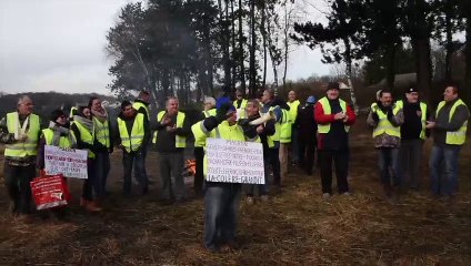 GILETS JAUNES 18 DECEMBRE AU PONT JEANNE ROSE